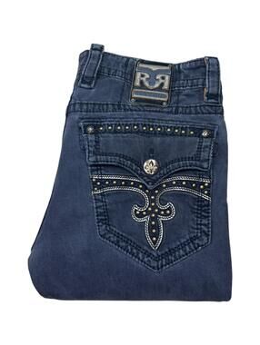 Rock Revival Steven Slim Straight Studded Y2K Jeans